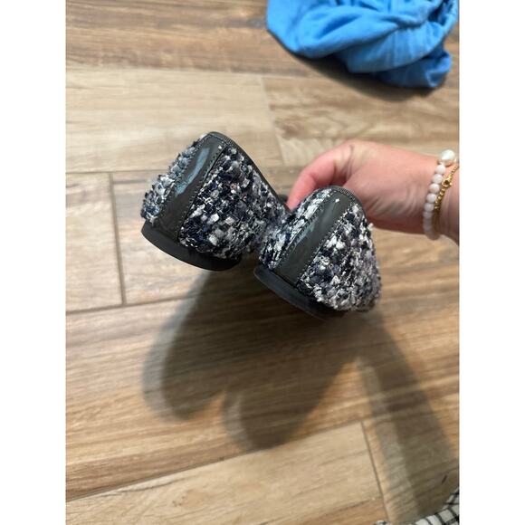 Pretty Ballerinas Tweed Floral Flats 36.5 - Picture 7 of 8